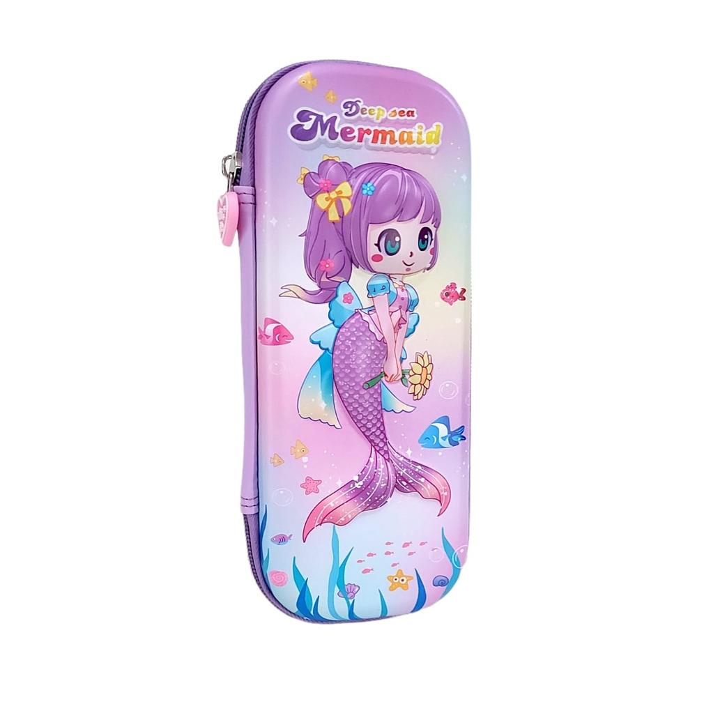 

( Bisa Cod ) Kotak Pensil 3D Mermaid Tempat pensil 3D anak Motif Mermaid dosgrip anak ultah kado anak perempuan import ..