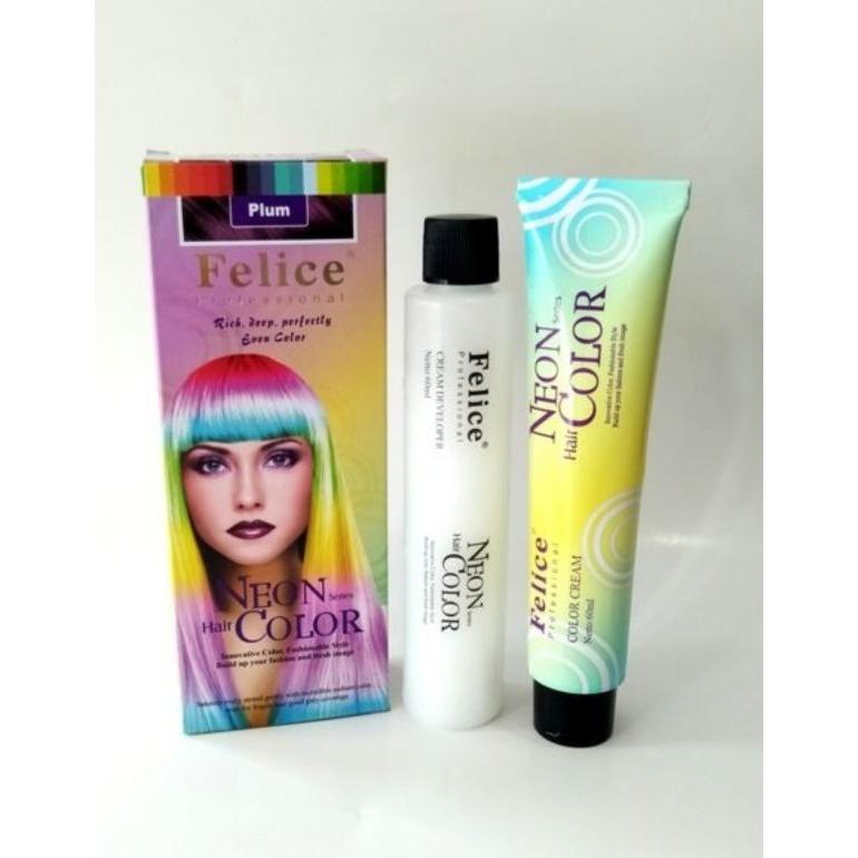 Promo Habis Felice Neon Series Hair Color 60 Ml Pewarna Rambut Permanen/Cat Rambut/Fashion Color