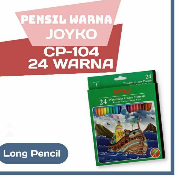 

Awas Barang Tiruan❁ PENSIL WARNA JOYKO CP-104 24 WARNA (PANJANG) T9T
