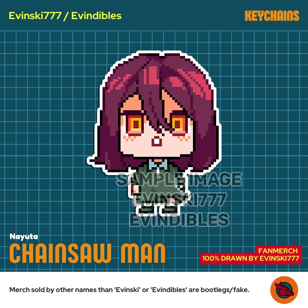 Keychain Gantungan Kunci Ganci - Nayuta - Anime Manga Chainsaw Man CSM
