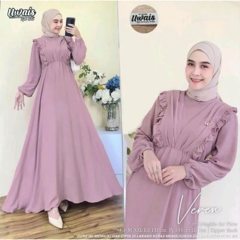 GAMIS VEREN AIRFLOW/GAMIS VEREN BAHAN CRINCLE PREMIUM