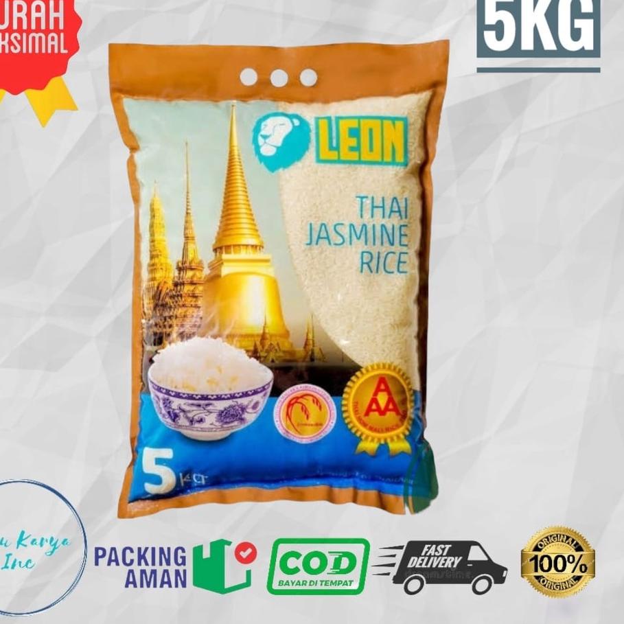 

✨Original✨ Beras Leon Thailand Jasmine Rice 5 Kg serbuuu !