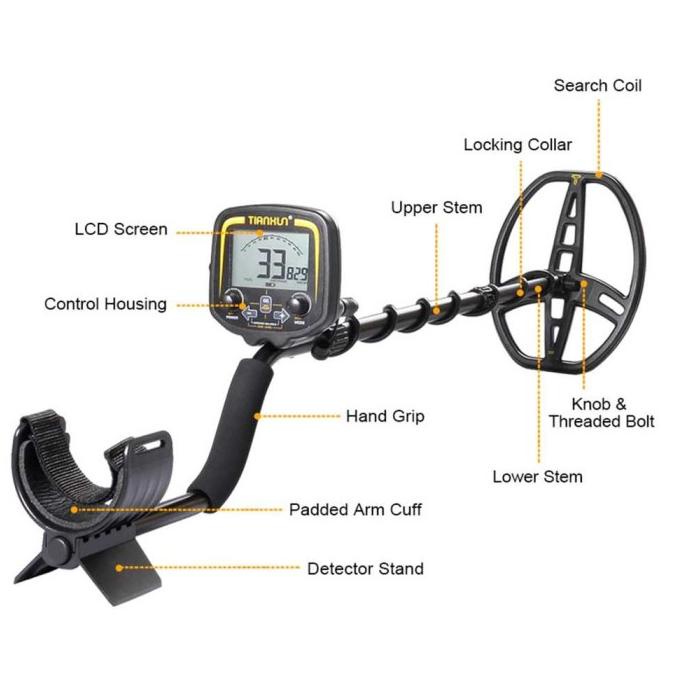 Metal Detektor Pendeteksi Logam Metal Gold Silver Detector Tx-850