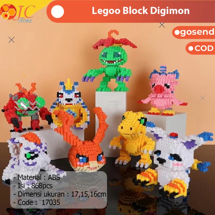 Hot Sale Lego Block Digimon - Bricks Education Nano Block / Mainan Balok 3D Terbaru