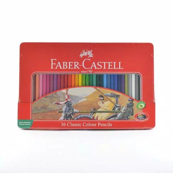 

Faber-Castell Classic Colour Pencil tin case 36 / pensil warna 36