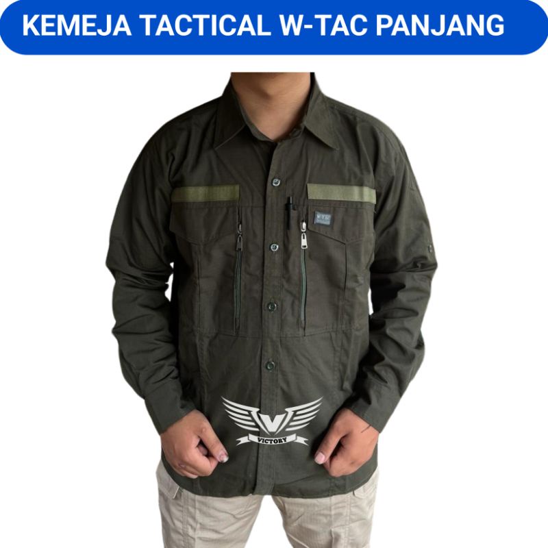 KEMEJA TACTICAL LAPANGAN W-TAC LENGAN PANJANG - BAJU TACTICAL