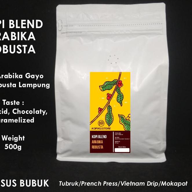 

✨12.12✨ Kopi Blend Bubuk - Arabika Robusta 500g - (Khusus Bubuk) !!