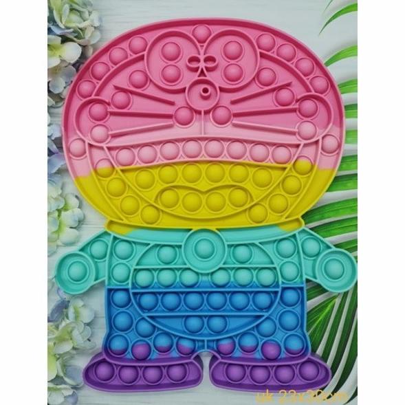 populer] Pop It Doraemon Jumbo 30 cm Rainbow Murah Mainan Edukasi Anak