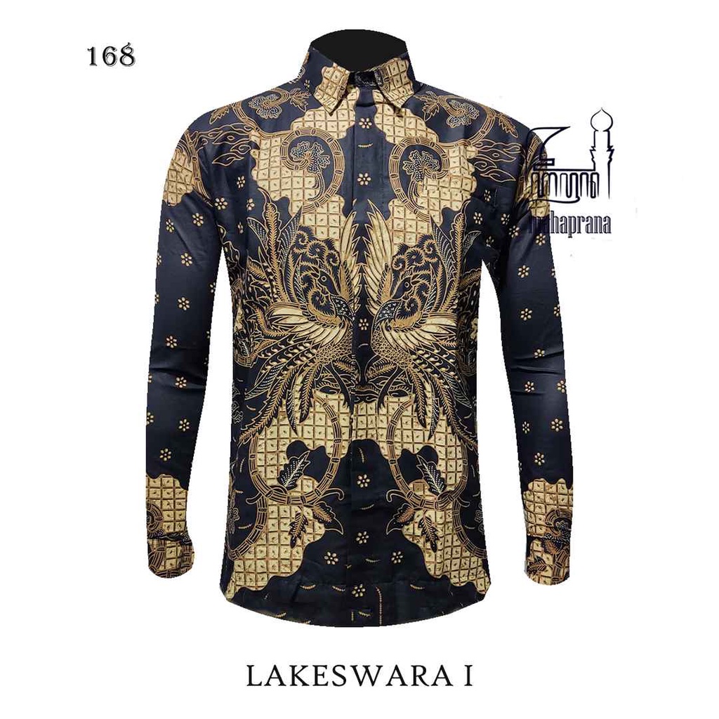 BATIK MAHAPRANA Motif LAKESWARA 1 Atasan Kemeja Batik Pria Lengan Panjang Full Furing MHP-168