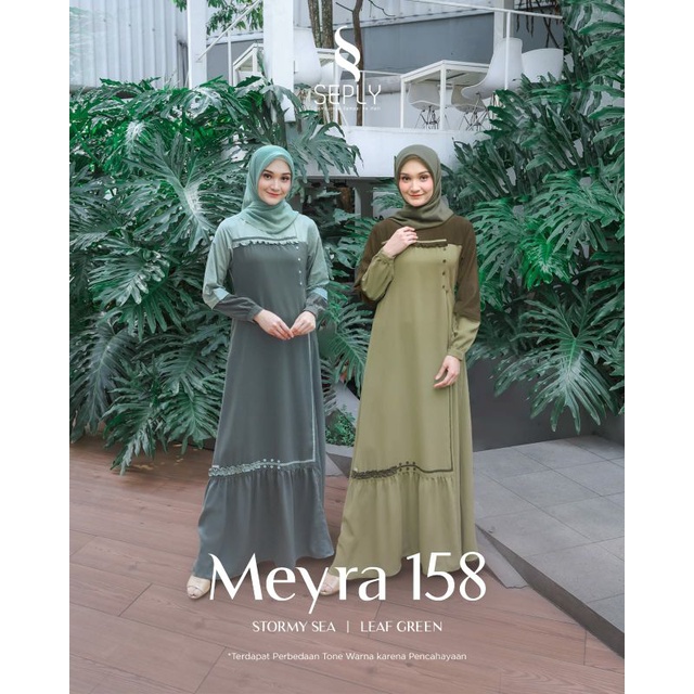 READY STOK❗GAMIS MEYRA 158 LEAF GREEN MEYRA 158 STORMY SEA GAMIS SEPLY MEYRA GAMIS TERBARU 2023
