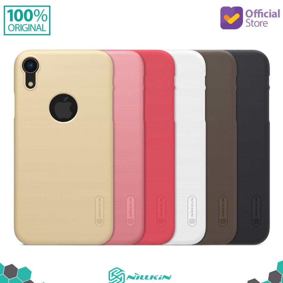 Hard Case Iphone Xr Nillkin Frosted (Logo Cut) - Black