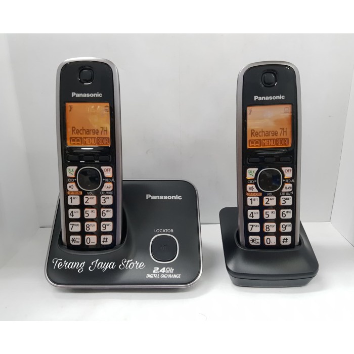 TELEPON WIRELESS CORDLESS PANASONIC KX-TG3712 TELEPON RUMAH WIRELESS ORIGINAL TERBARU