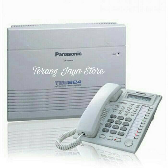 PABX PANASONIC KX-TES824 + TELEPON MASTER KX-T7730 (PUTIH) ORIGINAL TERBARU