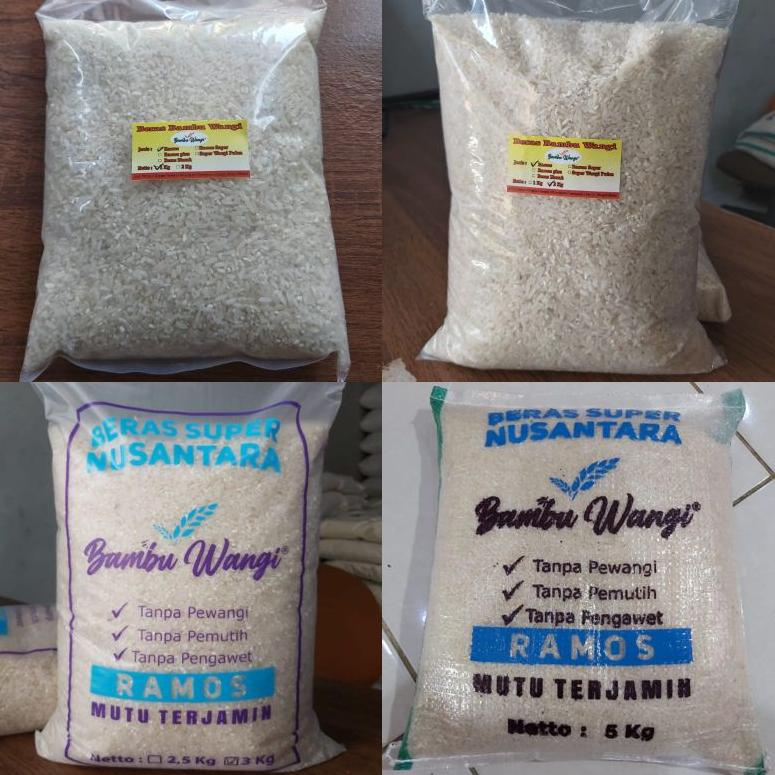 

MURAH ! Beras Zakat Sedekah Fidyah Nazar 2 KG 2,5 KG 3 KG 3,5 Liter 5 Liter - Merk Bambu Wangi (Ramos, Ramos Plus, Ramos Super, Beras Merah, DLL) [KODE 608]