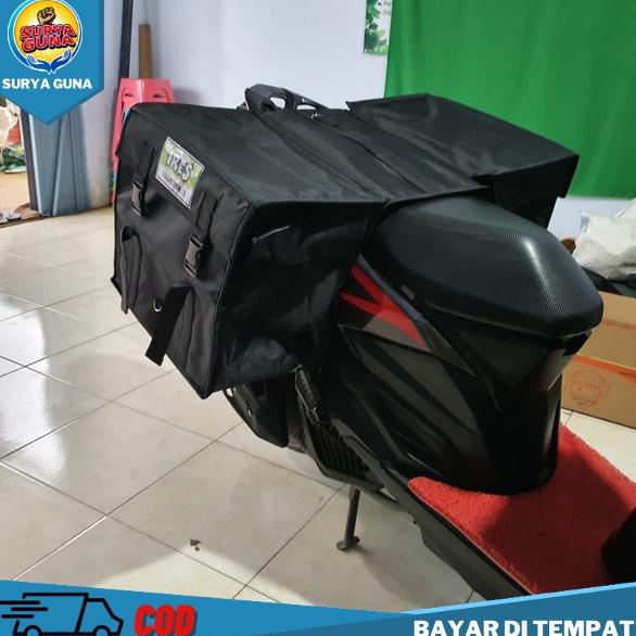 Update - Tas Motor Samping Tas kurir Box anti air .,