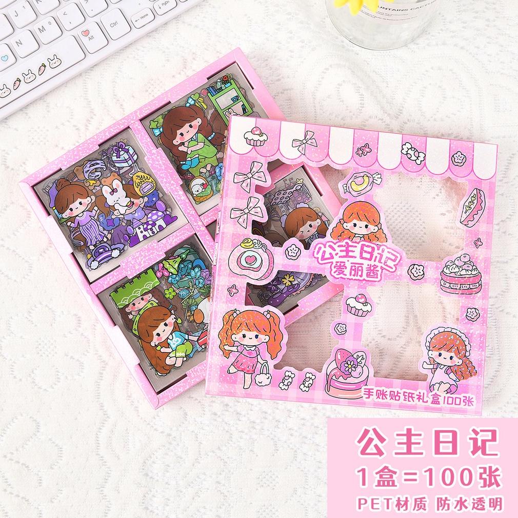 

Baru - ELLIE STIKER KOREA ISI100 Pcs DECO STICKER DECO STICKER VIRAL STICKER KOREA STICKER BOX ,.