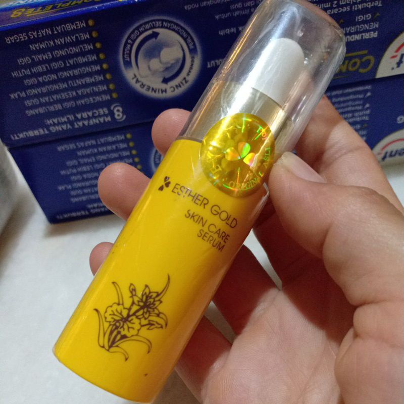 Serum esther Asli segel dibotol Ada Holo Emas Original/ esther gold serum ORI Kualitas Bagus