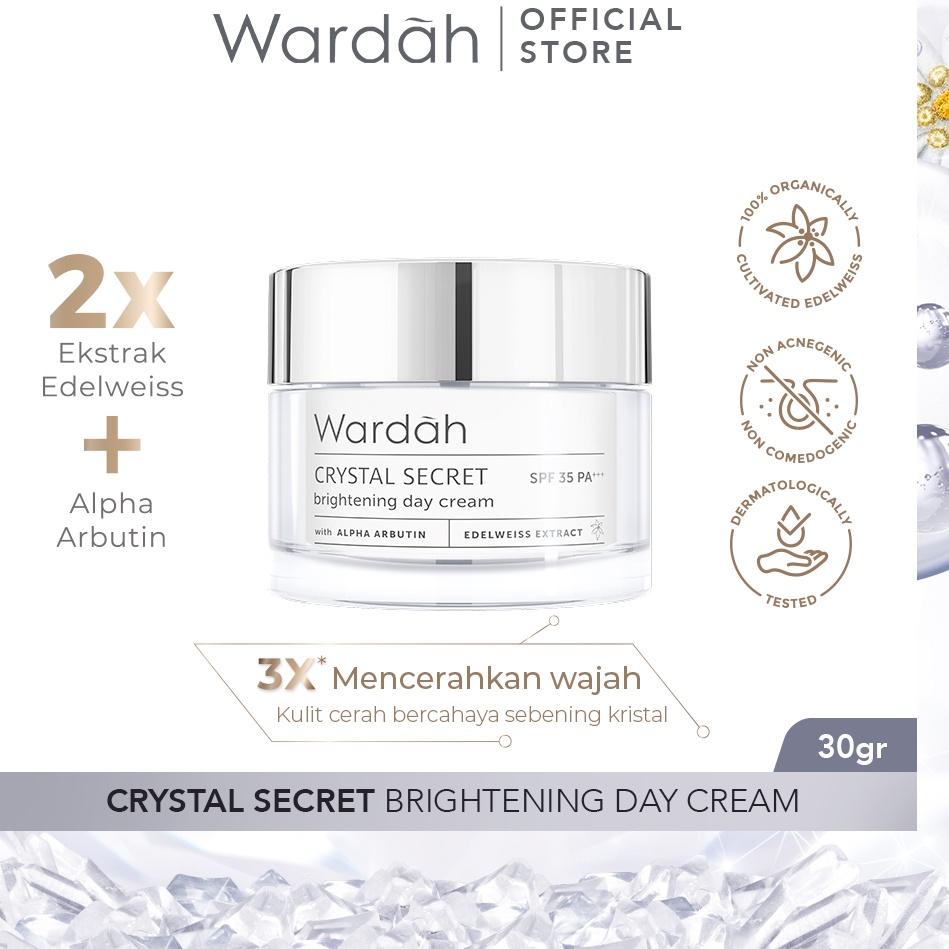 NEW ARRIVAL !! Wardah Crystal Secret Brightening Day Cream - Krim Siang dengan Ekstrak Edelweiss dan
