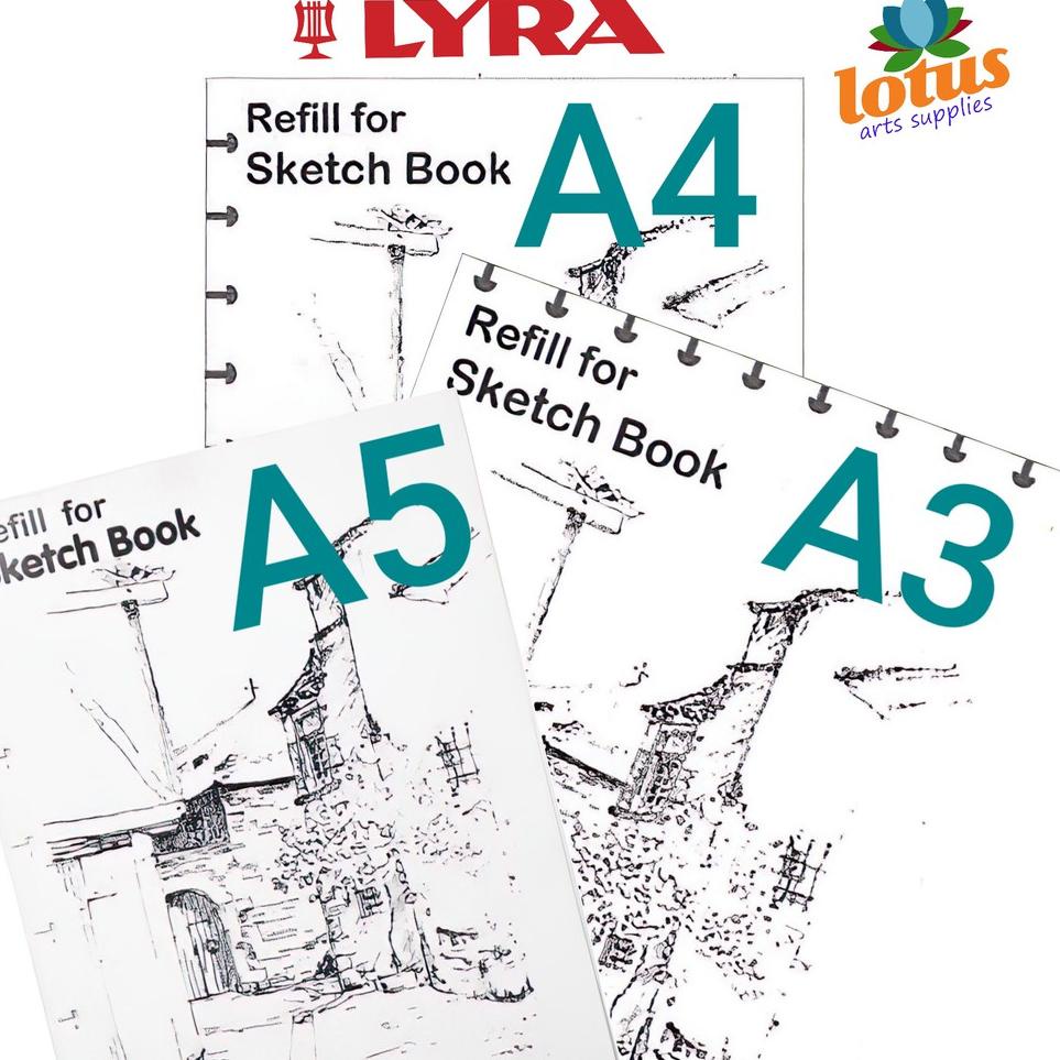 

Stock Terbatas❃ Refill Sketch Book Lyra A5 - A4 - A5 (30 lembar) 836_