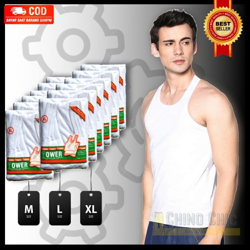 MURAH BANGET Kaos Dalam Singlet Pria Dalaman Kutang Cowok Cewek Tank Top Wanita Unisex Bahan Katun T