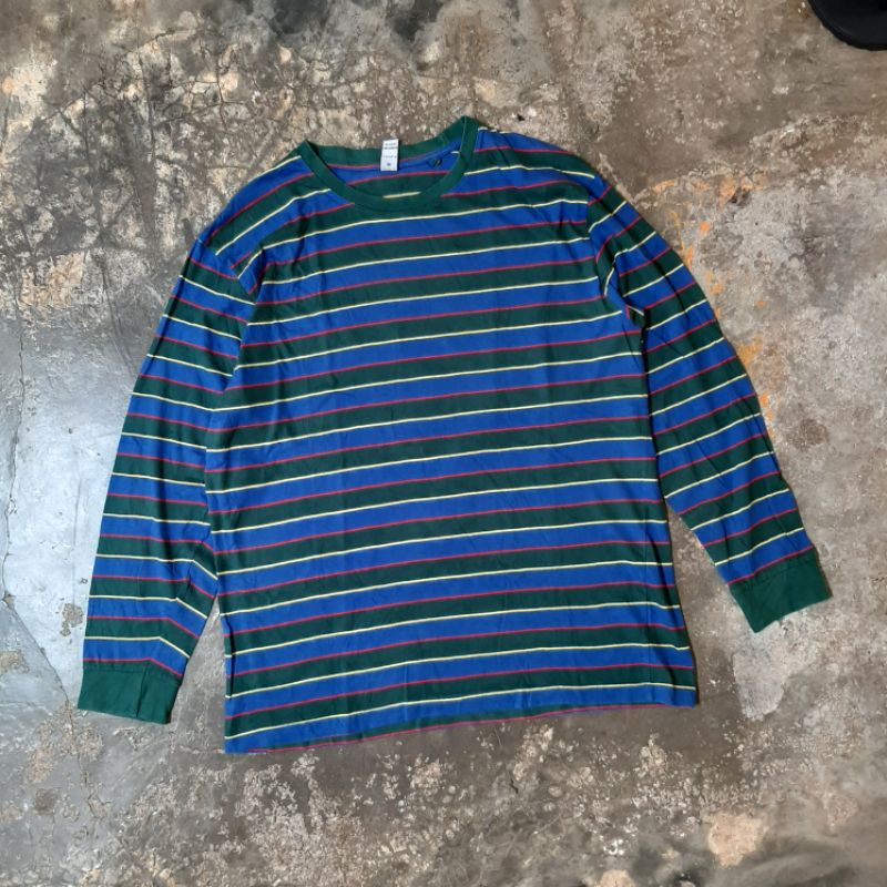 LONGSLEEVE STRIPE SALUR FACTORIE KAOS STRIPE NOT UNIQLO