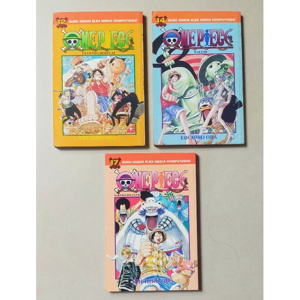 Komik One Piece Cabutan 12 14 17 original Elex Media