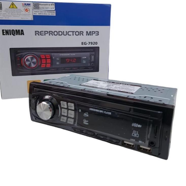Luar Single din enigma eg-7920 single mp3 bluetooth eniqma tape mobil Paling Laku