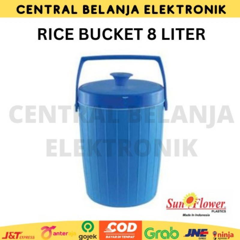 Rice bucket sunflower 8 liter / termos es 8 liter / termos nasi