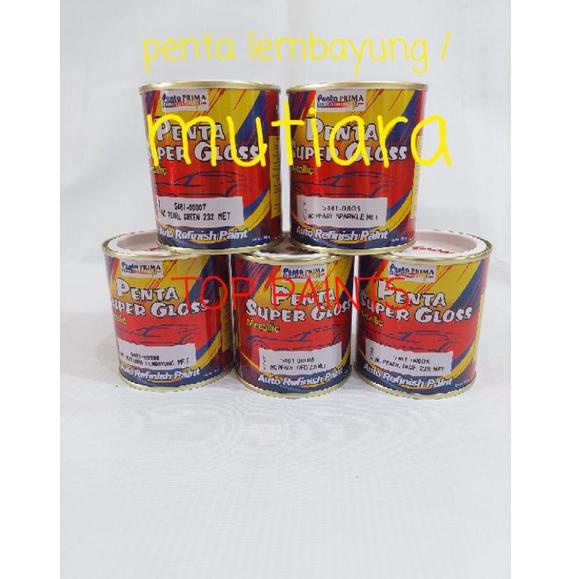 [PROMOSI ] CAT DUCO PENTA SUPER GLOSS NC MUTIARA PUTIH/BIRU/HIJAU/MERAH/ GOLD /LEMBAYUNG UNGU - 200 