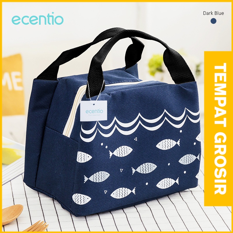 ecentio Tas Bekal Lunch Bag Cooler bag Lunch Box Tas Bekal Kotak makan