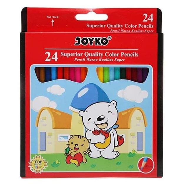 

[NEW !!] Pensil Warna 24 Warna Joyko / Pensil Warna Joyko Cp-24 PB [KODE 769]