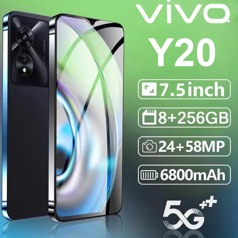 [DISCOUNT !!!] 【FLASH SALE】HP VIV0 Y20 HP Murah RAM 12GB+512GB Handphone Android AMOLED 7.5" Garansi