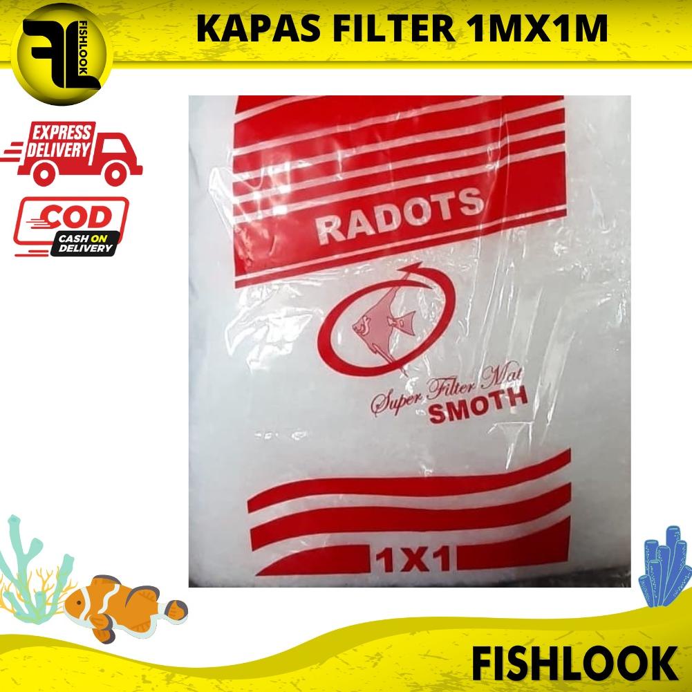 Terlaris Dacron Busa / Kapas (1mx1m) Kapas filter aquairum Radots Super 1x1 Meter