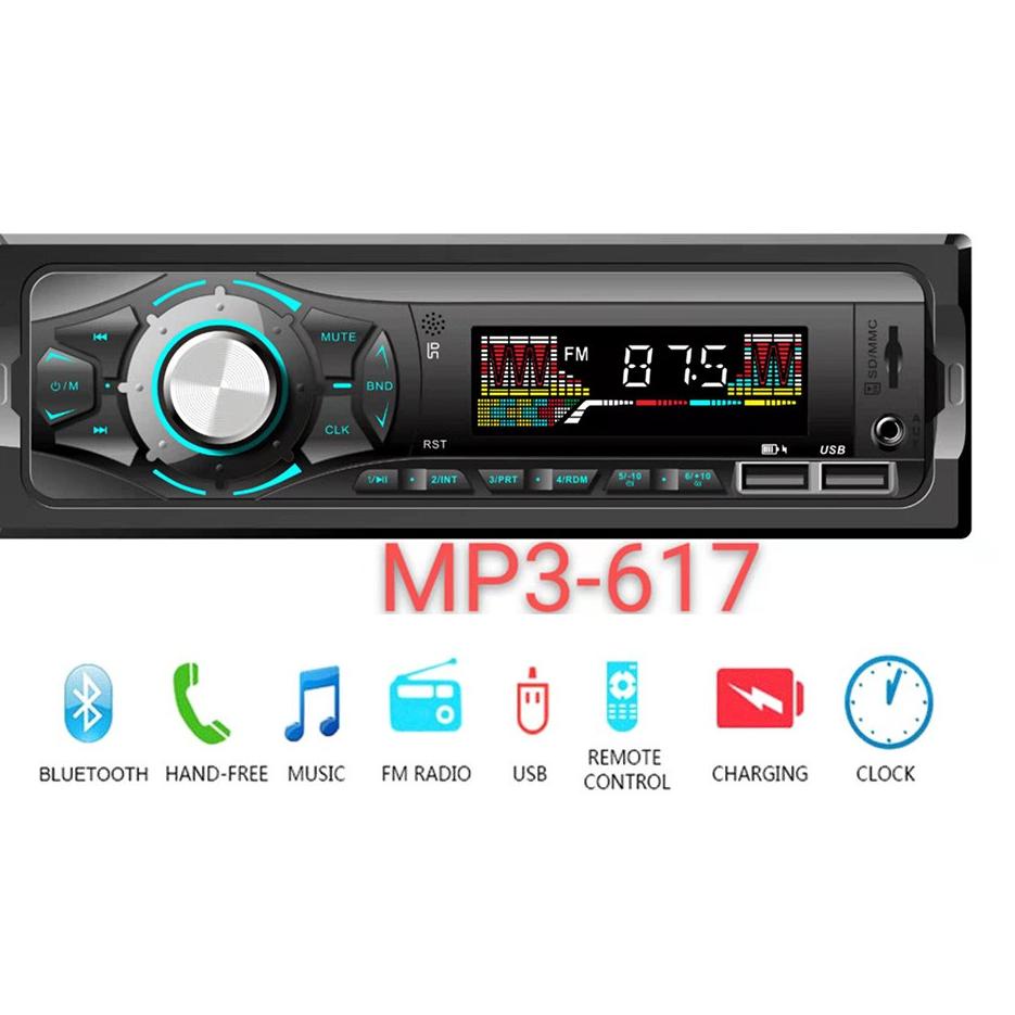 Dicari Single Din MP3-617 Tape Audio Mobil MP3 Bluetooth Wireless Receiver Produk Terbaik