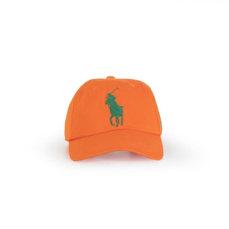 Topi Baseball Motif Bordir Tulisan M Simple Untuk Pria / Wanita Polo - 030291 Cap Big Pony Orange - 