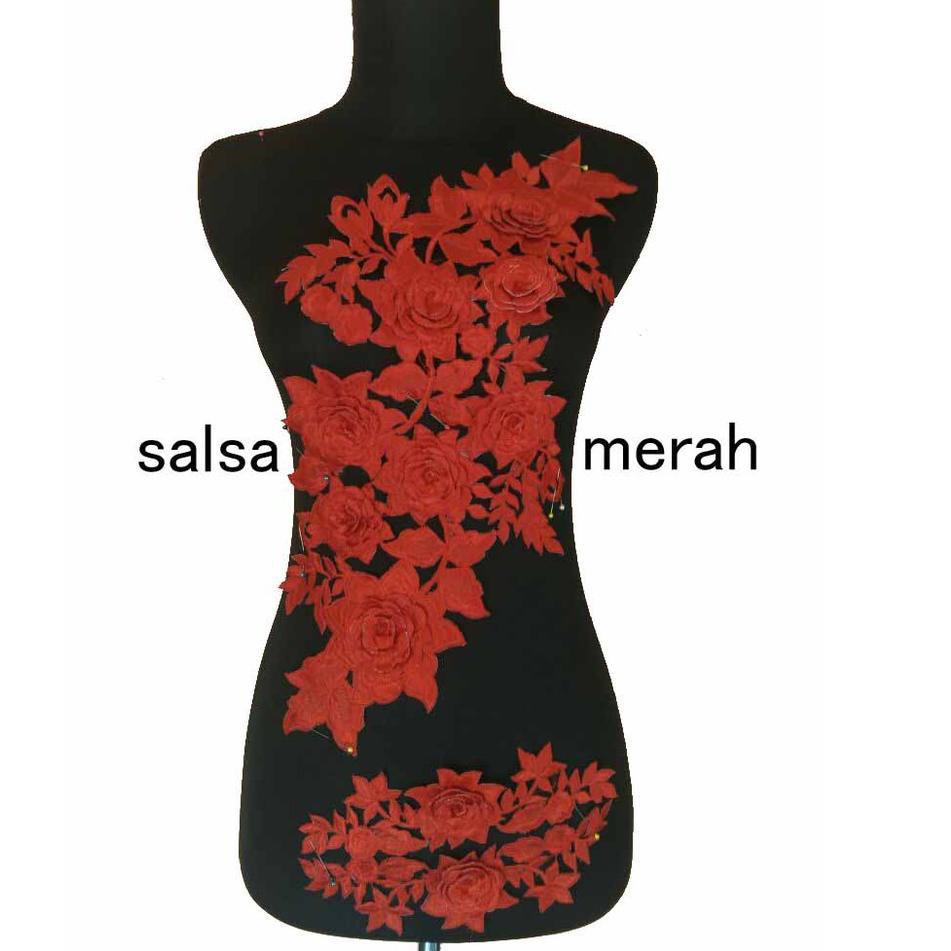 Populer "D SALSA" TERBARU RENDA BORDIR TEMPEL 3D DADA TANGAN SALSA TERMURAH" Fast Order
