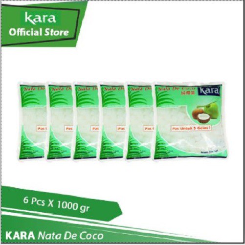 

KARA Nata De Coco 1000 gr - 6 Pcs