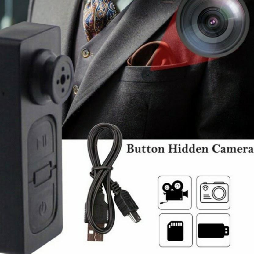 Stock Spy Cam Model Kancing Baju - Small Kamera Pengintai MiniBQ88 Terlaris