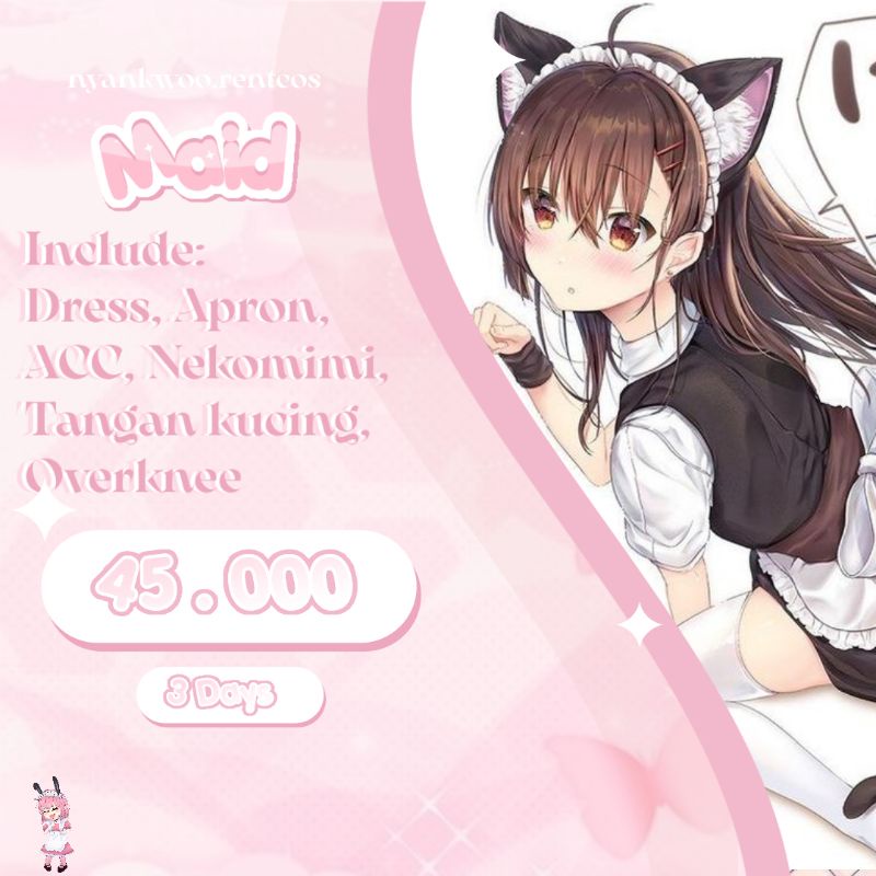 RENTAL COSPLAY NEKO MAID ANIME
