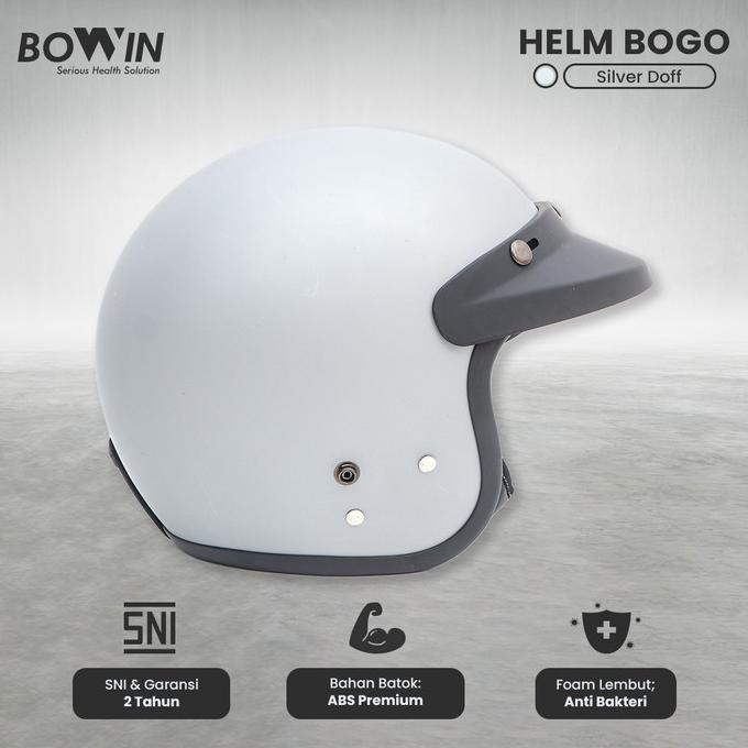 Bowin Helm SNI Premium Carbon Fiber (Helm Half Face Bogo / Helm Retro)