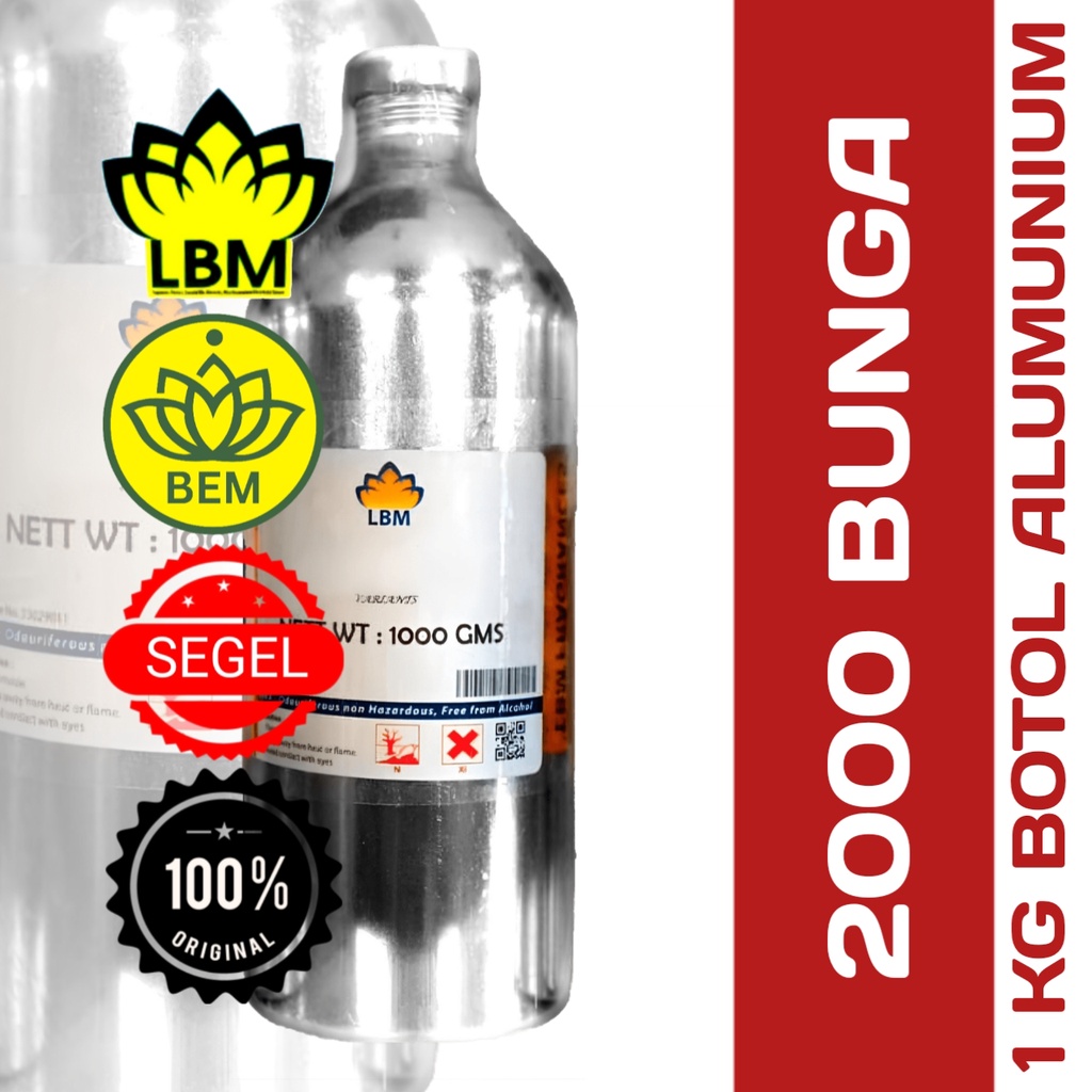 2000 BUNGA Bibit Parfum by LBM isi 1000Gms Segel Alumunium