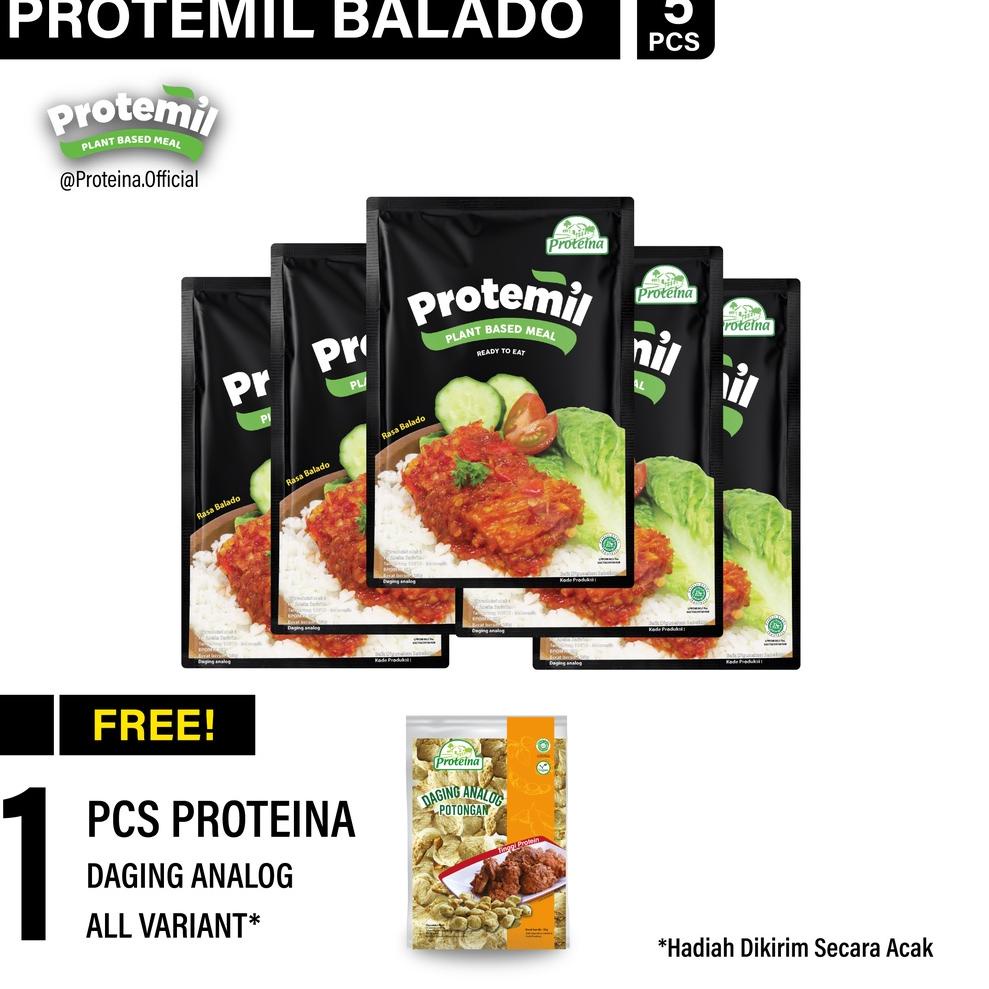 

TERBARU Protemil Balado 5pcs + FREE 1pcs Proteina Daging Analog