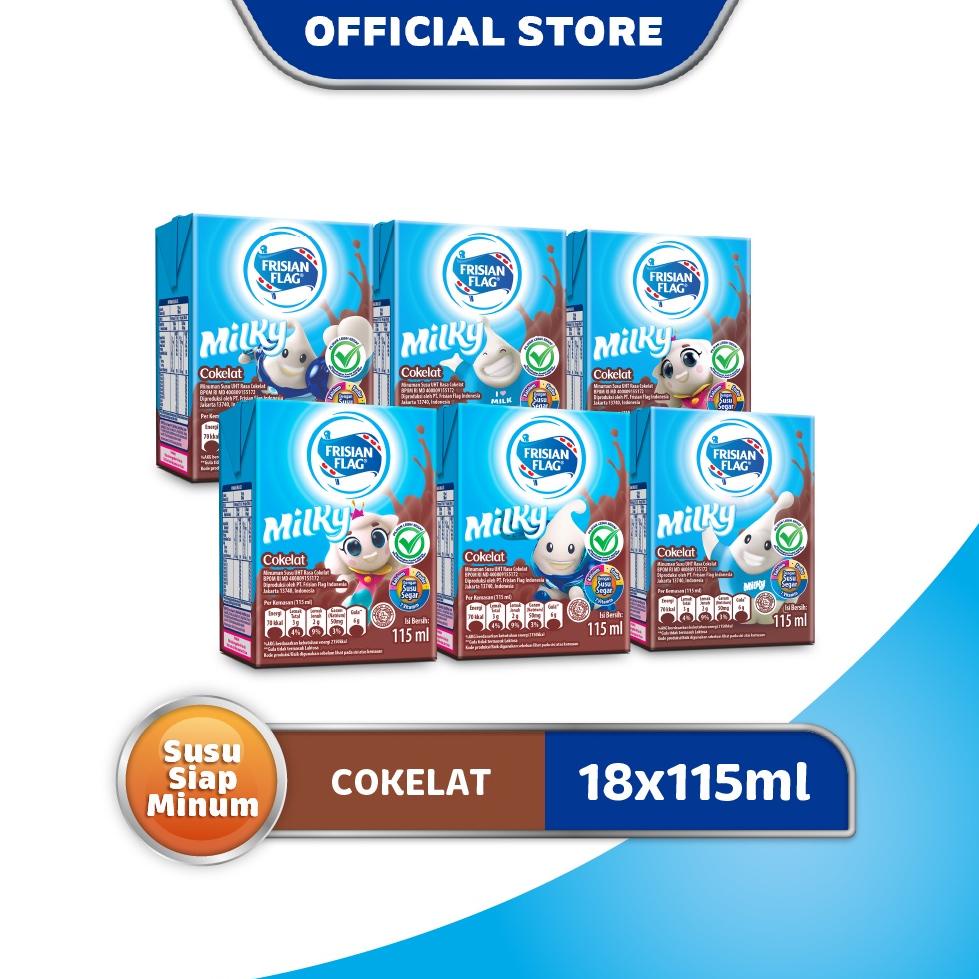 

ORIGINAL% Frisian Flag UHT Milky Cokelat 115ml x 18