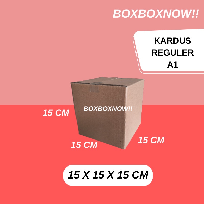 

15 X 15 X 15 CM KARDUS PACKING KEMASAN KARTON BOX DUS KOTAK PACKAGING POLOS MURAH BARU