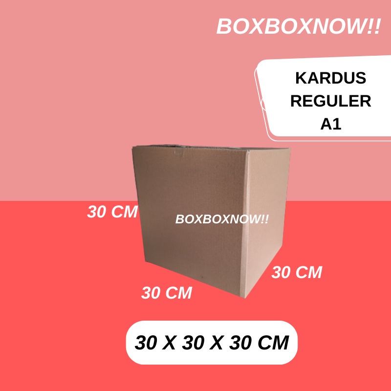 

30 X 30 X 30 CM KARDUS PACKING KEMASAN KARTON BOX DUS KOTAK PACKAGING POLOS MURAH BARU