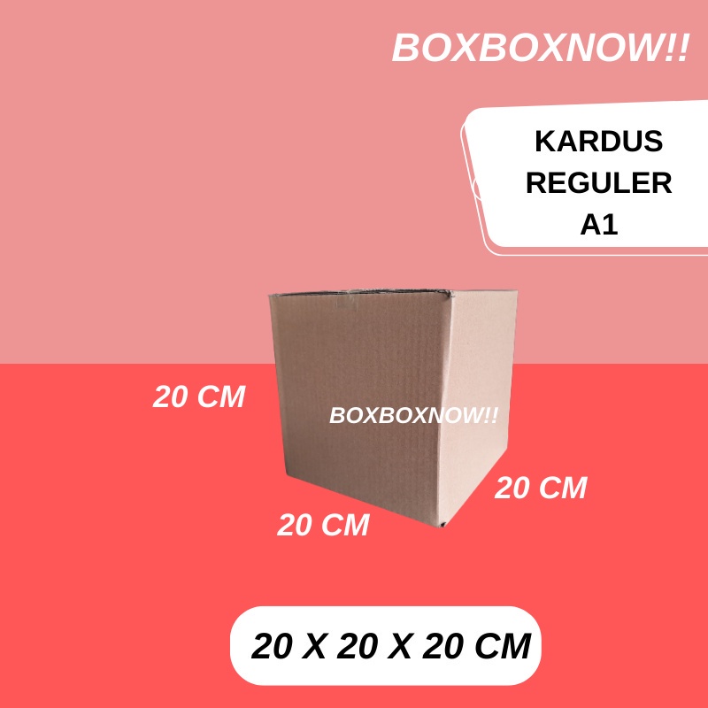 

20 X 20 X 20 CM KARDUS PACKING KEMASAN KARTON BOX DUS KOTAK PACKAGING POLOS MURAH BARU