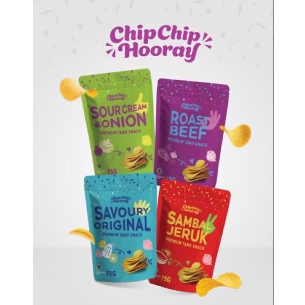 COD✔️ CHIP CHIP HOORAY KERIPIK UBI SINGKONG 75G| SNACK CEMILAN DIET SEHAT MADU UNGU