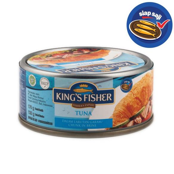 

✓ King's Fisher Tuna dalam Air Garam Tuna in Brine Daging Tuna Makanan Kaleng 170 g