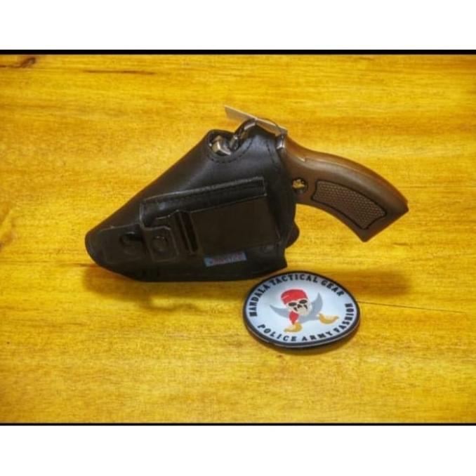 Holster Revolver - Sarung Senjata Kulit Asli Revolver 2 Inchi 4 Inchi