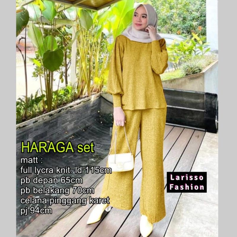 HARAGA SET POLOS LYCRA KNIT